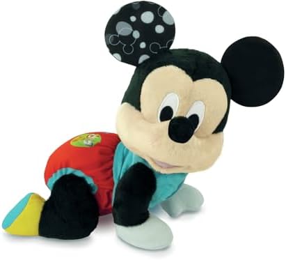 Clementoni Baby Mickey Gateos - Interaktives Plüschtier für Babys ab 6 Monaten - lernt Zahlen und Tiergeräusche - herges