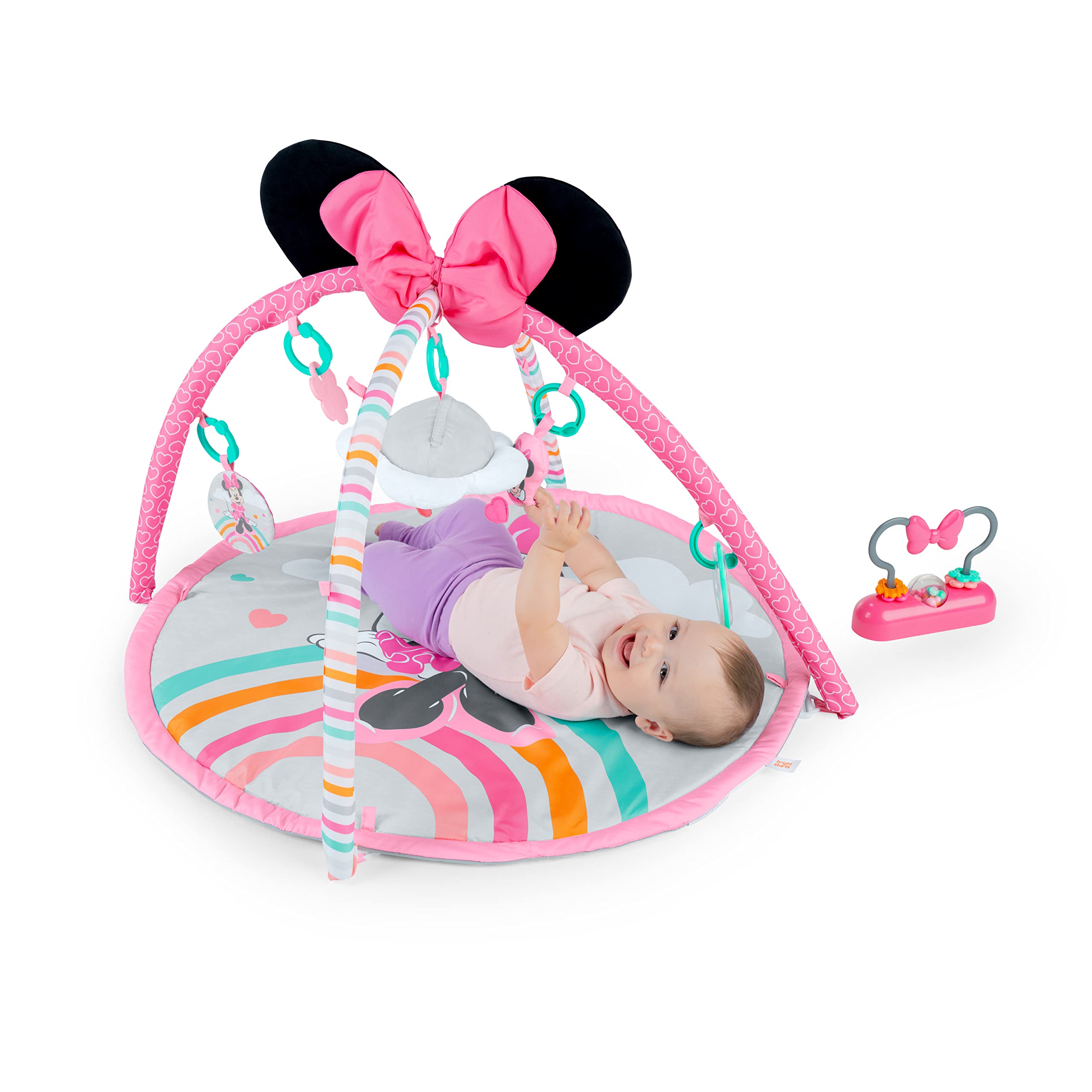 Bright Starts Disney Baby MINNIE MAUSForever Besties Aktivitätsspielzeug mit Musik und Lichtern für Neugeborene+